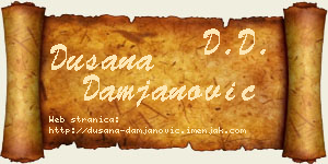 Dušana Damjanović vizit kartica